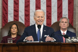 U.S. President Joe Biden delivers the State of the Union address