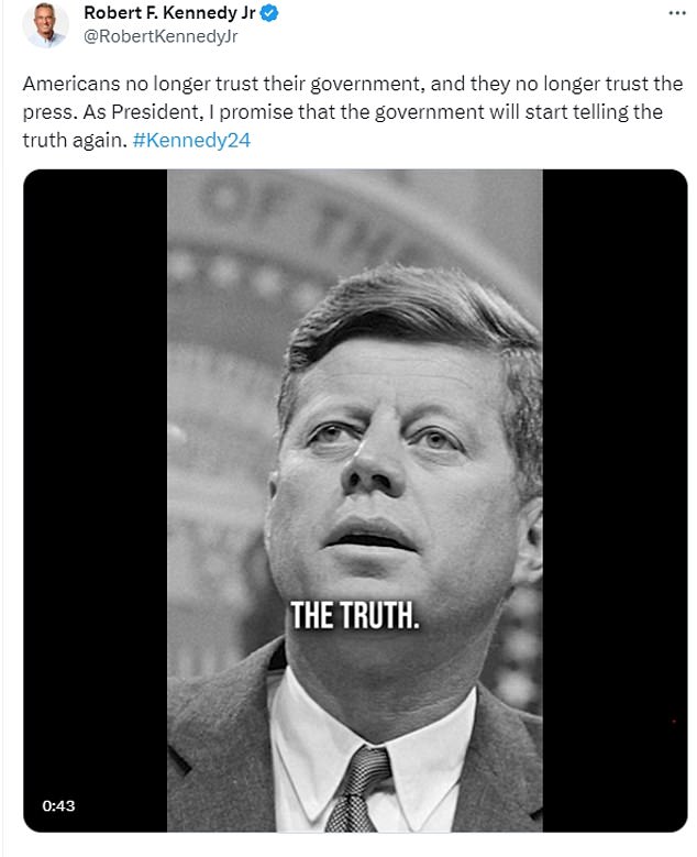 Among RFK Jr's theories are that the CIA was involved in the assassinations of his uncle and father, and that COVID vaccines are driving deaths