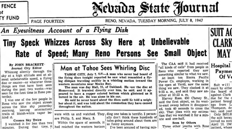 1,600 UFO sightings in Nevada since 1947 — is it time to take them seriously?