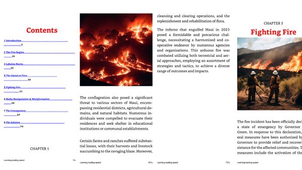 A Book Describing the Maui Fires Was Published Before They Started?