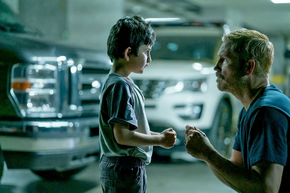 Controversial star: Jim Caviezel (right), who plays Tim Ballard, with Lucás Ávila in Sound of Freedom. Photo via Angel Studios