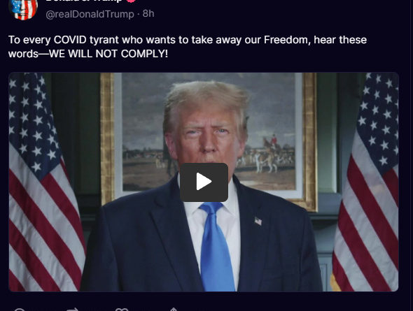 COMMENTS UPDATE: Donald Trump Reveals Where He Stands on COVID in New Viral Video