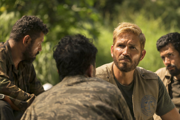 Jim Caviezel plays real-life Homeland Security agent Tim Ballard in Sound of Freedom.