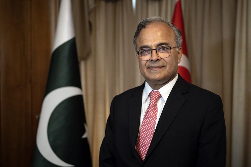 ANKARA, TURKIYE - JULY 06: Pakistanâs Foreign Secretary Asad Majeed Khan is seen during an exclusive interview in Ankara, Turkiye on July 06, 2023. (Photo by Ozge Elif Kizil/Anadolu Agency via Getty Images)