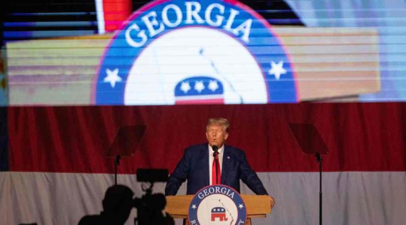 Trump blasts ‘phoney’ Georgia DA after report prosecutors have texts, emails linking him to voting system breach