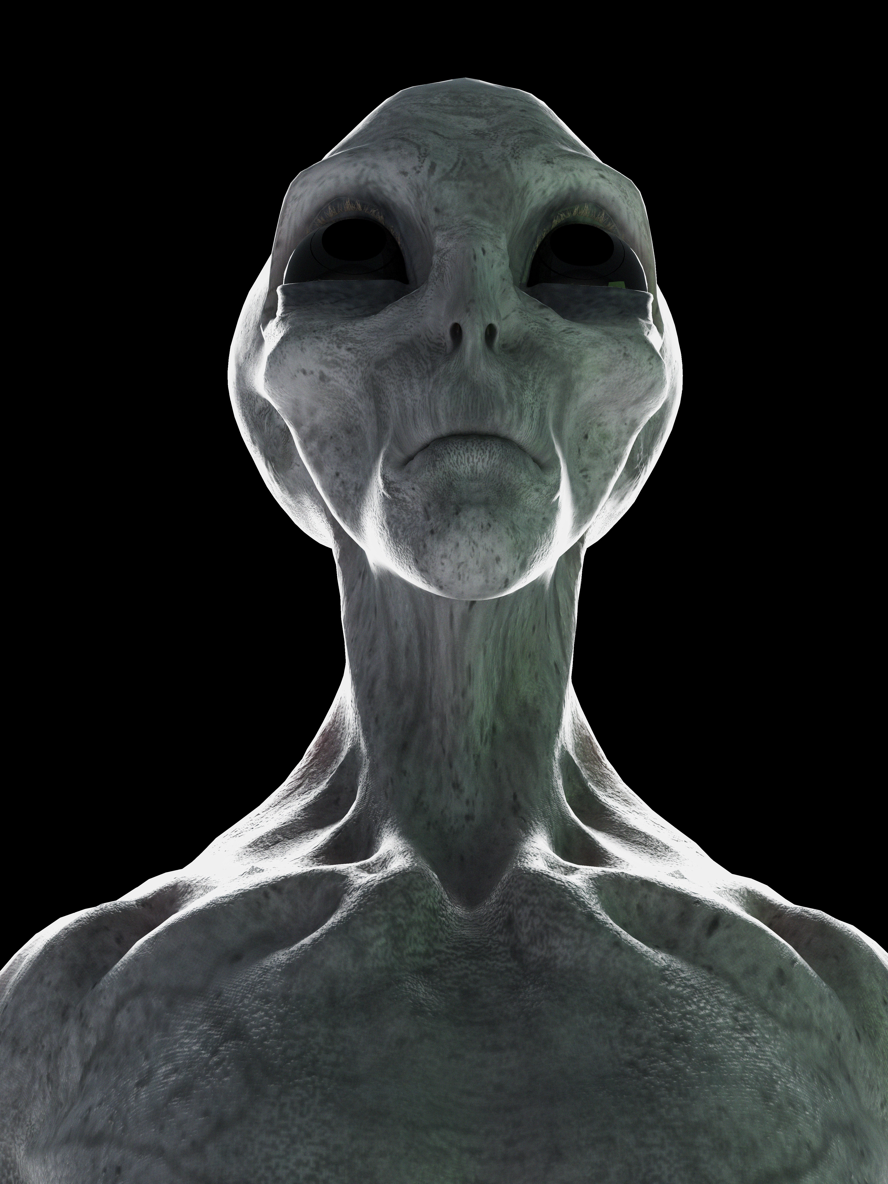 Alien beings encountered underground in the area were described to be gray