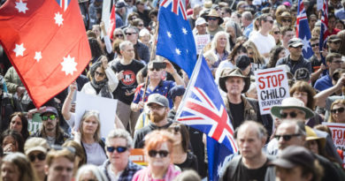 Hundreds of anti-Voice protesters rally in Sydney, Melbourne