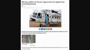 Fact Check: Bill Gates' 'Air Vaccine' Was NOT 'Approved For Use Against Non-Consenting Humans' | Lead Stories