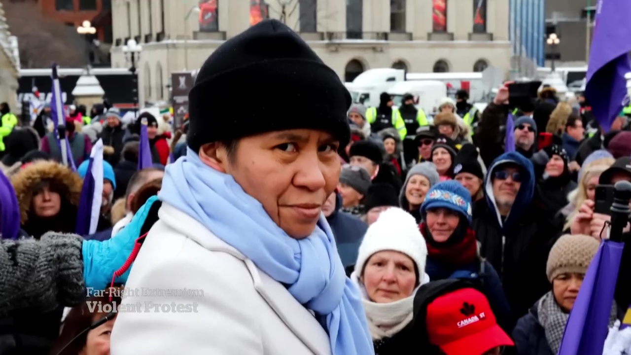 Romana Didulo, who calls herself the 'Queen of Canada', has set up shop in an abandoned school at a Saskatchewan village