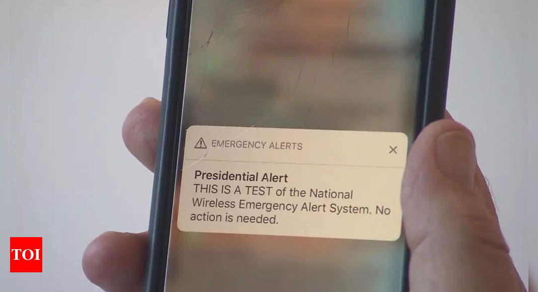 Planned emergency alert test ignites fresh COVID conspiracies from right-wing and anti-vaxxers – Times of India