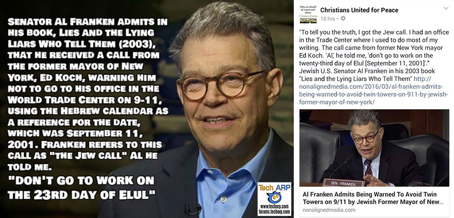 Did Al Franken Get Jew Call Warning Of 9/11 Attacks?!