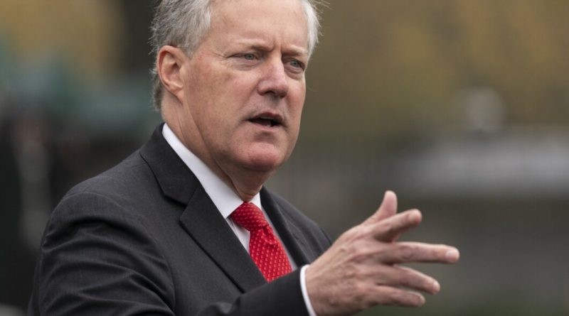 Publisher sues Mark Meadows over false election fraud claims in book