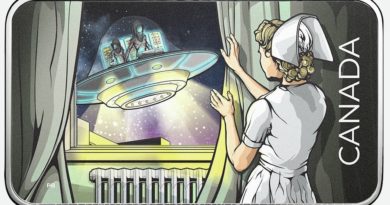 UFO encounter at Duncan hospital depicted on Canadian coin