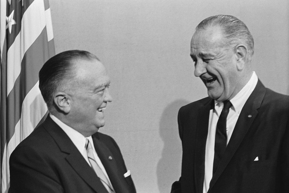 j edgar hoover and lyndon baines johnson