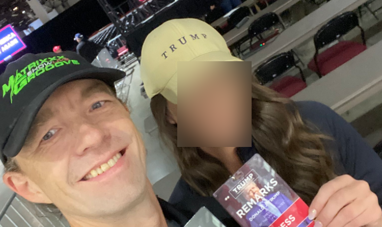 A QAnon show received press passes for Trump’s Nevada rally