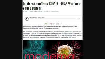 Fact Check: Moderna Did NOT 'Confirm' That Its mRNA COVID-19 Vaccines Cause Cancer | Lead Stories