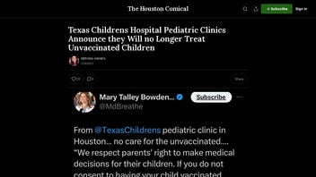 Fact Check: Texas Children's Hospital Did NOT Announce It Would 'No Longer Treat Unvaccinated Children' in December 2023 | Lead Stories