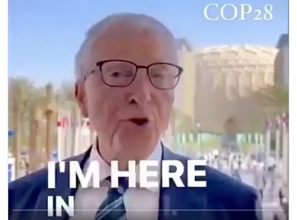 Is This Unaltered Video of Bill Gates at UN Climate Conference in Dubai?