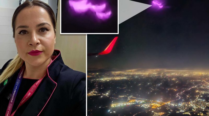 Hot pink ‘UFO’ whizzes past Poland-bound airplane, flight attendant video shows