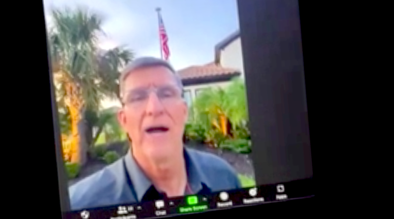 Leaked footage shows Michael Flynn on Zoom call telling QAnon influencers: “I love you guys”