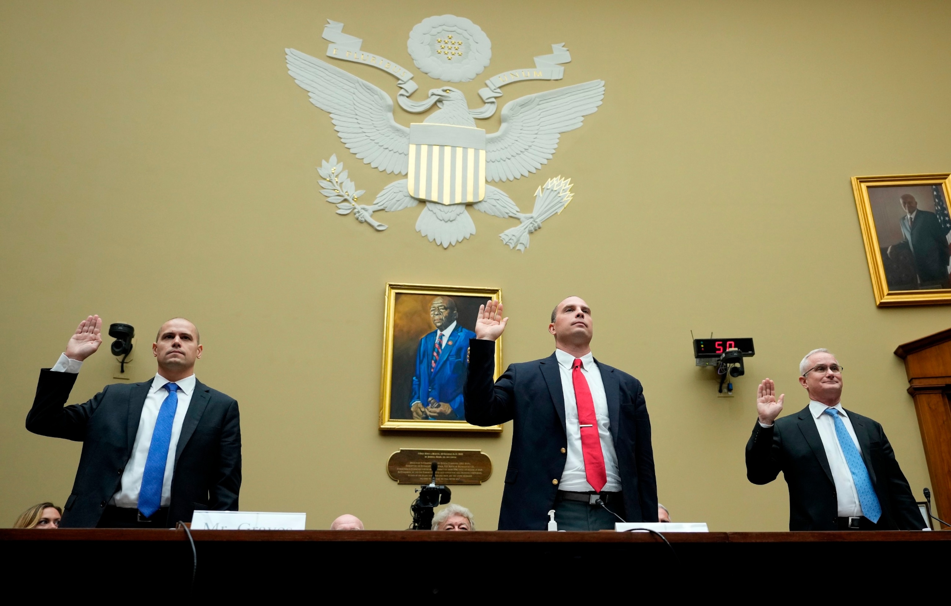 PHOTO: House Hearing Examines The National Security Implications Of Unidentified Anomalous Phenomena