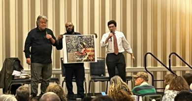 Bannon opens CPAC with QAnon fan art and D-list book promotion