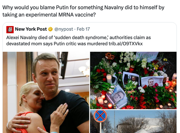 Did Alexei Navalny Die from COVID-19 Vaccine?