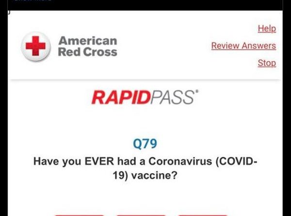 Does Red Cross Ask Potential Blood Donors If They've Received a COVID-19 Vaccine?