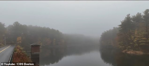 For decades there have been rumored sightings of UFOs, strange glowing orbs, and even Bigfoot. Pictured: A part of the area and the surrounding Leominster State Forest