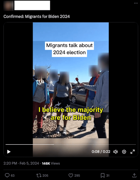 A boosted video resonates with ‘border crisis’ and ‘rigged election’ frames