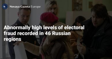 Abnormally high levels of electoral fraud recorded in 46 Russian regions — Novaya Gazeta Europe