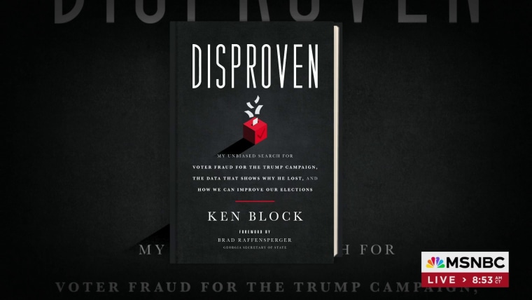 'Disproven' book from data expert hired by Trump to find voter fraud