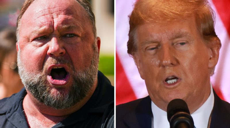 Donald Trump's post angers Alex Jones