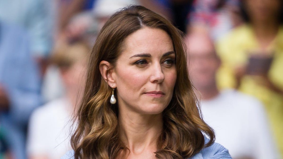 Kate Middleton frowning