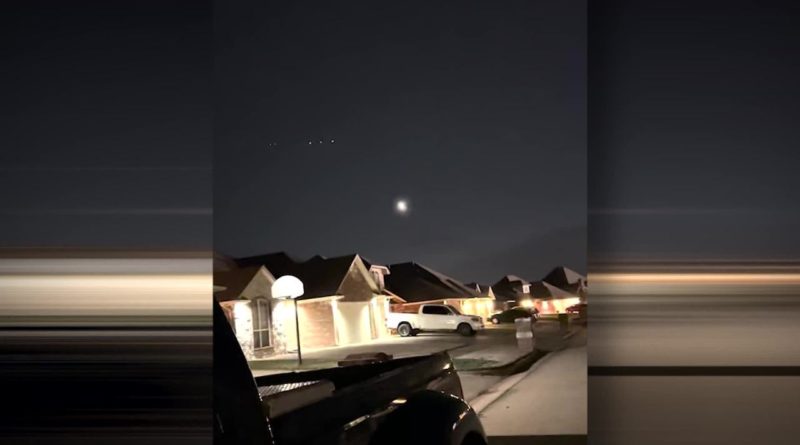 What is this mysterious object seen in the OKC sky?