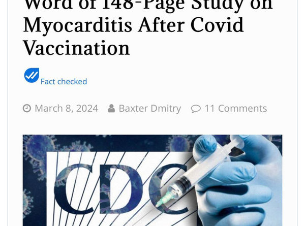 CDC Redacted Study on Myocarditis After COVID-19 Vaccination?