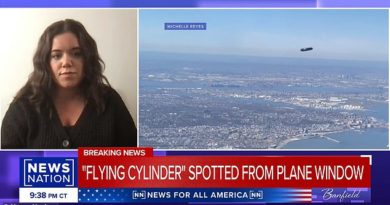 Possible UFO spotted flying over New York City by airplane passenger