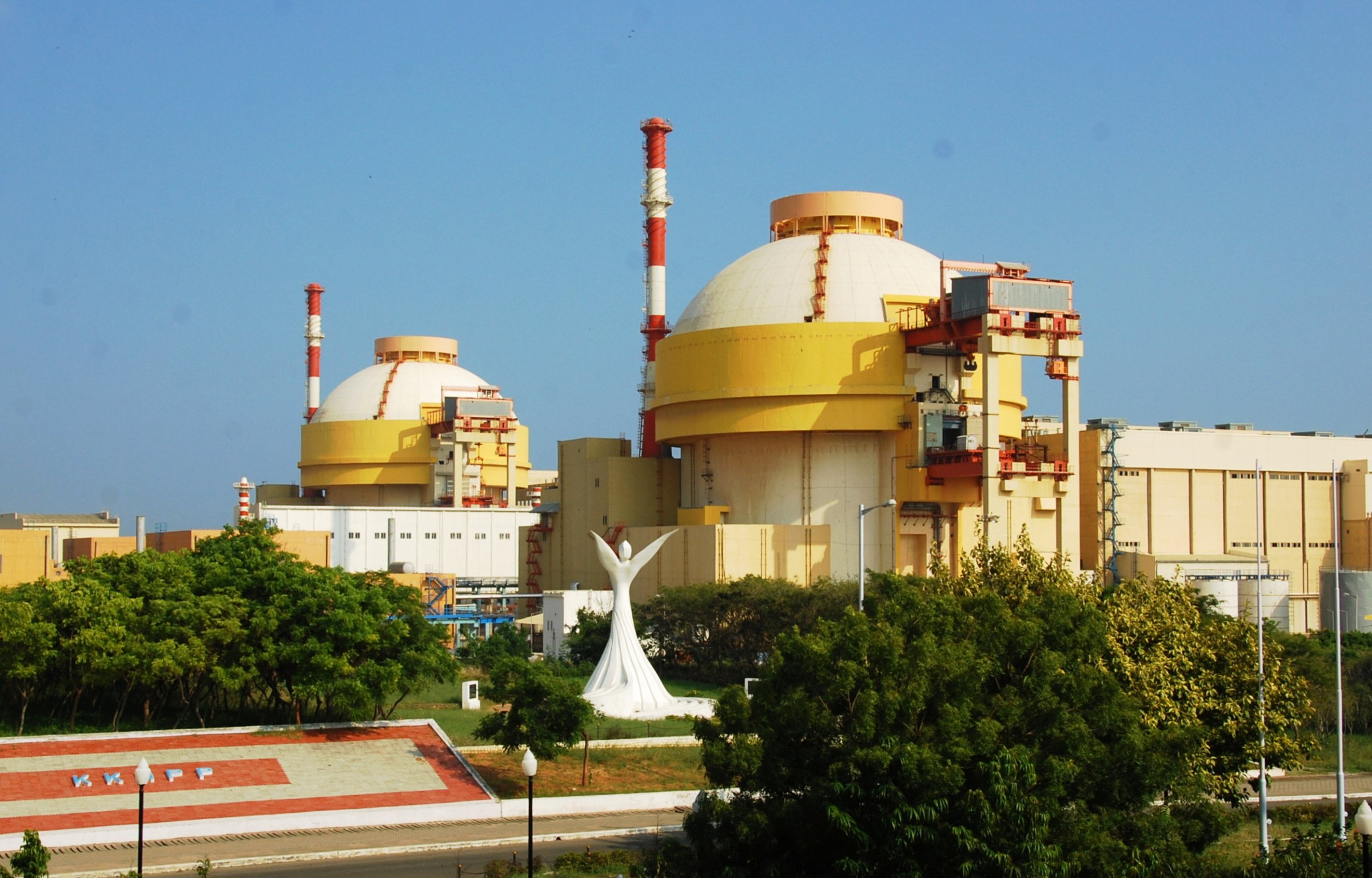 Kudankulam nuclear power plant in India. 