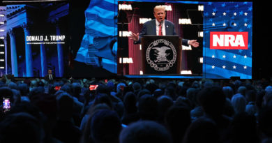 Trump Ends NRA Speech With ‘Horror’ Warning Set to Dramatic QAnon Music