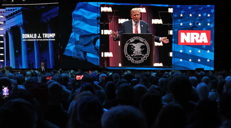 Trump Ends NRA Speech With ‘Horror’ Warning Set to Dramatic QAnon Music