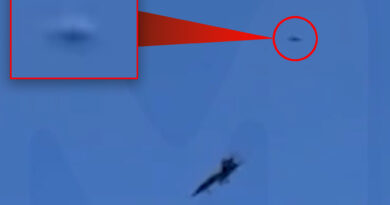 UFO captured zipping through the sky during Blue Angels airshow over New York beach