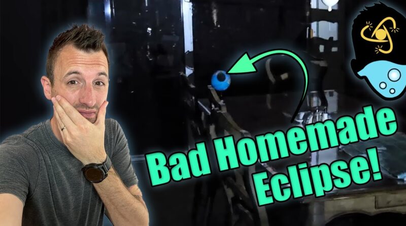 Flat Earther Makes the Funniest Eclipse Demonstration EVER