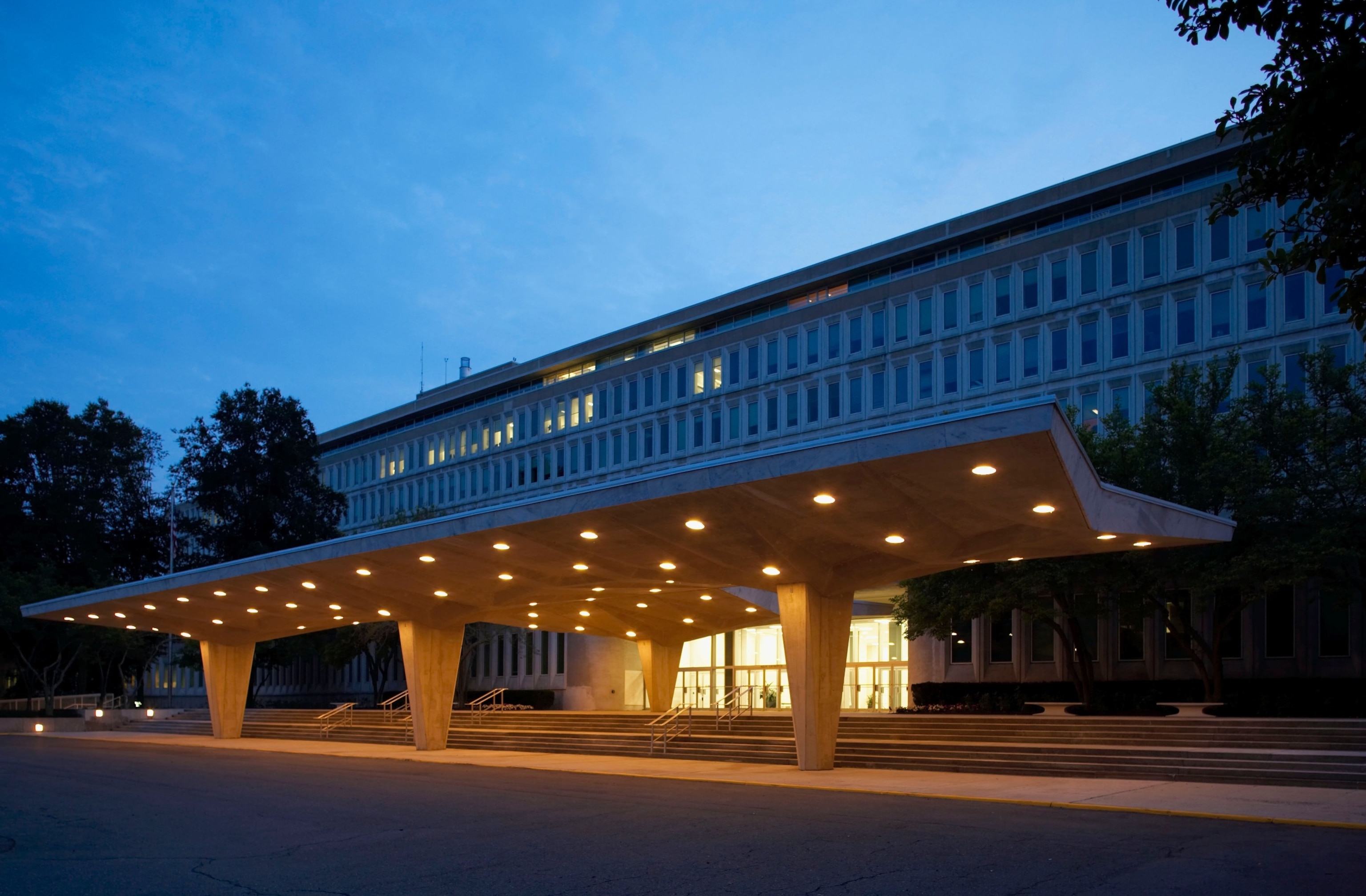 PHOTO: The CIA Headquarters Building.