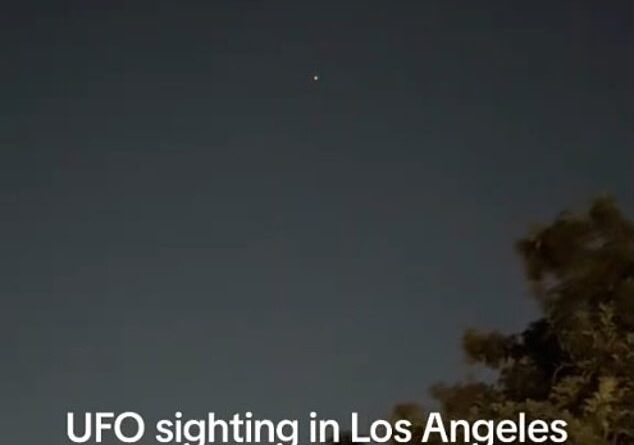 Eerie footage shows mysterious lights in sky above California desert