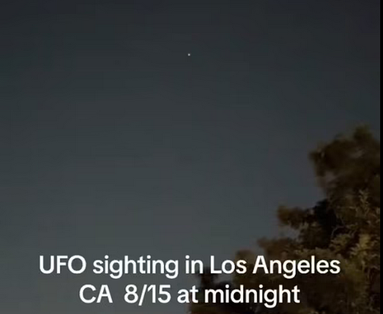 Eerie footage shows mysterious lights in the sky above California desert amid huge spike in UFO sightings