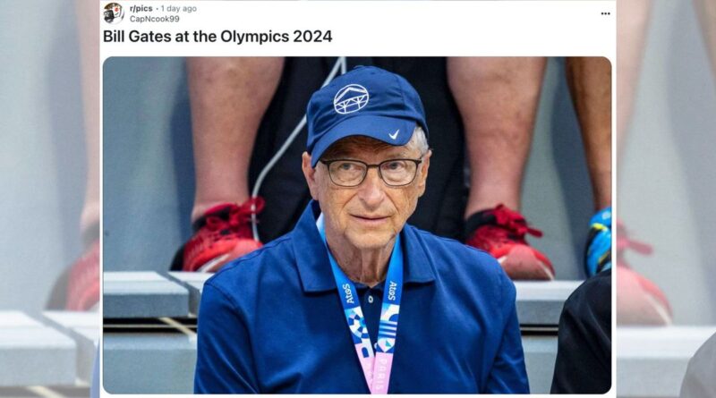 Real Photo of Bill Gates at 2024 Paris Olympics?