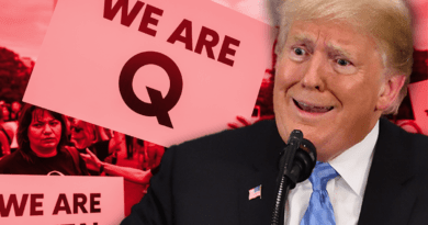 Trump Amplifies Multiple QAnon Posts Ahead of Mar-a-Lago Press Conference