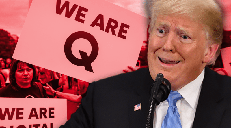 Trump Amplifies Multiple QAnon Posts Ahead of Mar-a-Lago Press Conference