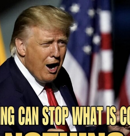 Trump pushes QAnon's "nothing can stop what is coming" phrase in response to new indictment