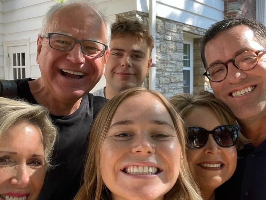 Tim Walz’s overt love for his family since has already carved him out as ‘online’